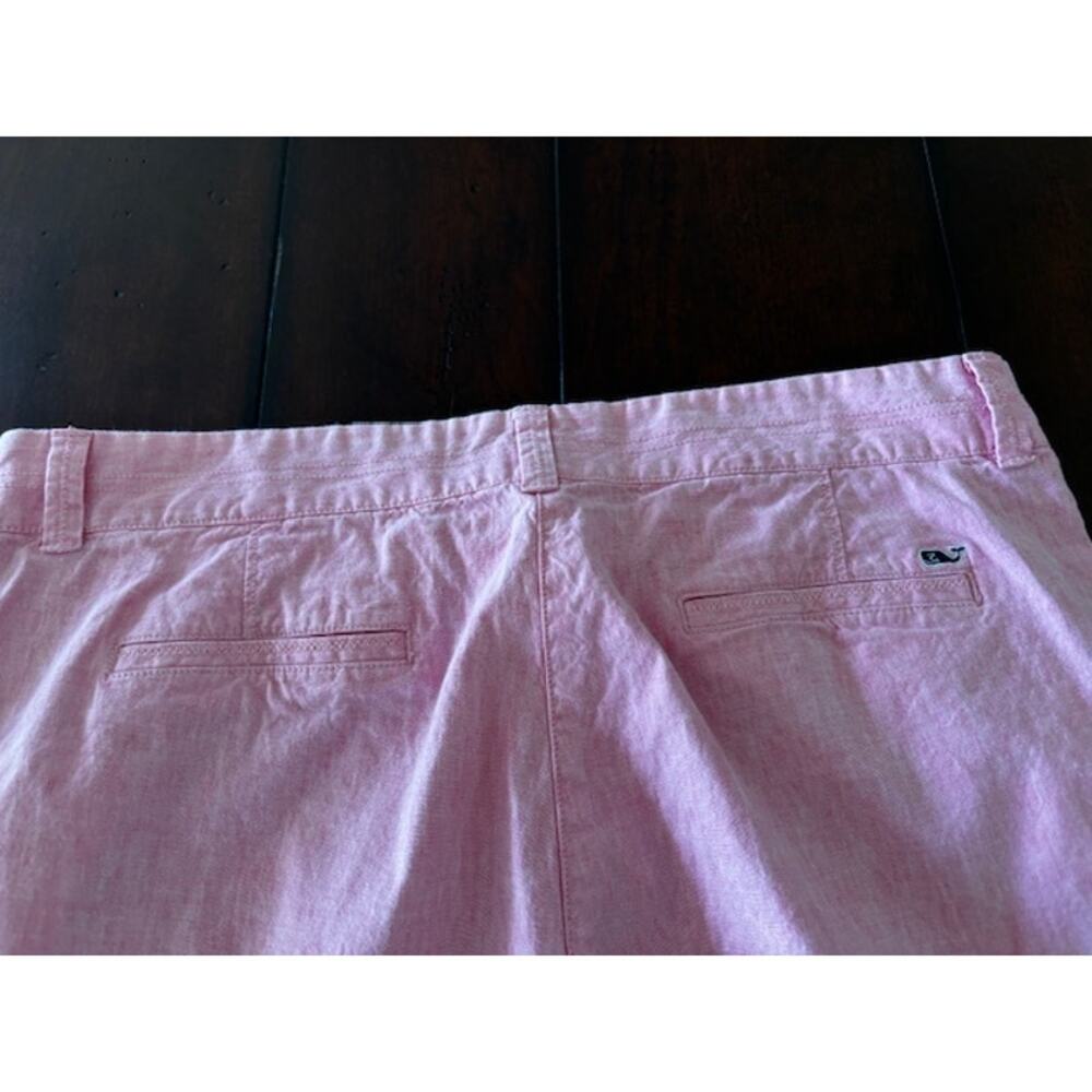 Vineyard Vines Women’s‎ Size 14 Linen Blend Cropped Pants Preppy 25” Inseam - Picture 5 of 5